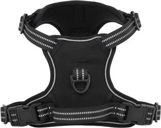 Produktbild von vidaXL Hundegeschirr mit Leine und Halsband, verstellbar, reflektierend, Schwarz M