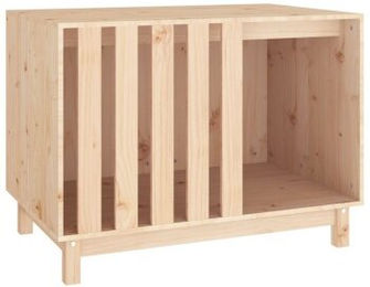 VidaXL Hundehütte aus massivem Kiefernholz 90x60x67 cm – Bild 1 von 3