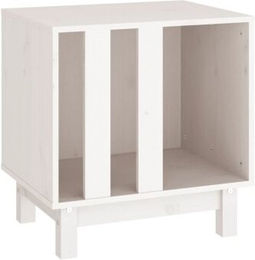 Produktbild von VidaXL Hundehütte Massivholz Kiefer Hundehöhle Hundebett weiß 50 cm, 40 cm, 52 cm