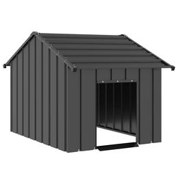 Produktbild von vidaXL Hundehütte mit Dach 83x130x85 cm verzinkter Stahl
