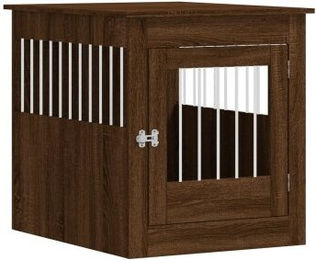 VidaXL Hundekäfig im Möbel-Stil braun 80 cm, 64,5 cm, 71 cm – Bild 1 von 9