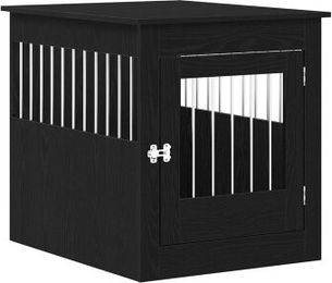 VidaXL Hundekäfig im Möbel-Stil graphit schwarz 80 cm, 64,5 cm, 71 cm – Bild 1 von 9