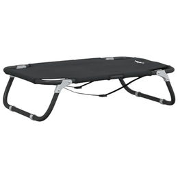 vidaXL Hundeliege Erhöhtes Hundebett Klappbar Anthrazit Oxford-Gewebe Stahl – Bild 1 von 9