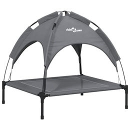 vidaXL Hundeliege mit Dach aus Oxford-Gewebe und Stahl – Bild 1 von 9