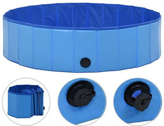 Produktbild von vidaXL Hundepool Faltbar Blau 120 x 30 cm PVC