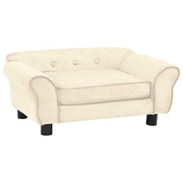 Produktbild von vidaXL Hundesofa Creme 72x45x30 cm Plüsch