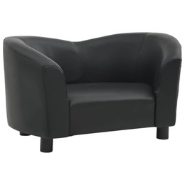 Produktbild von vidaXL Hundesofa Schwarz 67x41x39 cm Kunstleder