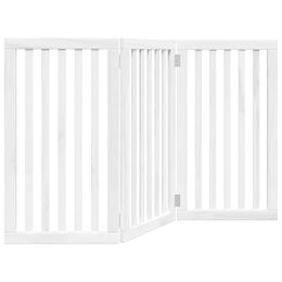 vidaXL Hundetor 3-teilig faltbar aus Pappelholz – Bild 1 von 9