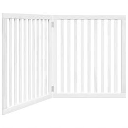 vidaXL Hundetor 3-teilig faltbar aus Pappelholz – Bild 1 von 9