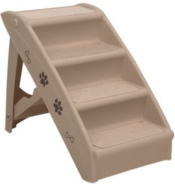 Produktbild von VidaXL Hundetreppe mit 4 Stufen klappbar braun