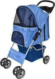 vidaXL Hundewagen Blau Hundebuggy Haustierwagen – Bild 1 von 7