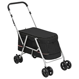 Produktbild von vidaXL Hundewagen Faltbar 100x49x96 cm Leinenstoff