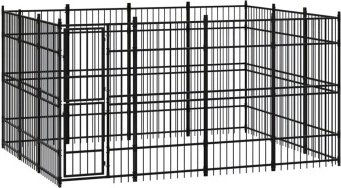 Produktbild von VidaXL Hundezwinger Box Stahl 3,84 m, 2,88 m, 2 m