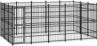 Produktbild von VidaXL Hundezwinger Box Stahl 4,8 m, 2,88 m, 2 m