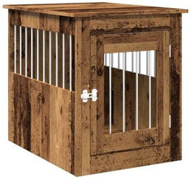 vidaXL Hundezwinger Hundekäfig Altholz-Optik 55x75x65 cm Holzwerkstoff – Bild 1 von 3