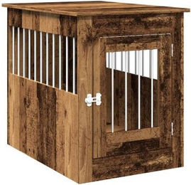 vidaXL Hundezwinger Hundekäfig Altholz-Optik 55x80x68 cm Holzwerkstoff – Bild 1 von 3