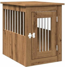 vidaXL Hundezwinger Hundekäfig im Möbelstil Artisan-Eiche – Bild 1 von 3