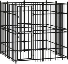 Produktbild von vidaXL Hundezwinger Outdoor Stahl 3,69 m²