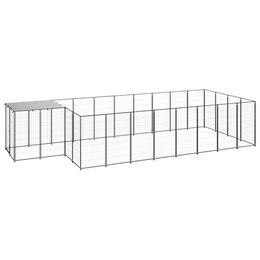 VidaXL Hundezwinger schwarz 5,5 m, 2,2 m, 1,1 m – Bild 1 von 8