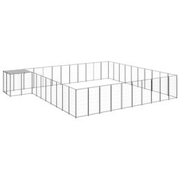 VidaXL Hundezwinger schwarz 6,6 m, 5,5 m, 1,1 m – Bild 1 von 8