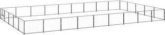 vidaXL Hundezwinger Schwarz Stahl 45m² – Bild 1 von 7