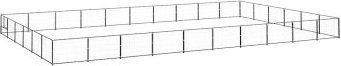 vidaXL Hundezwinger Schwarz Stahl 60m² – Bild 1 von 7