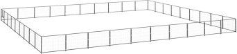 vidaXL Hundezwinger Schwarz Stahl 90m² – Bild 1 von 7
