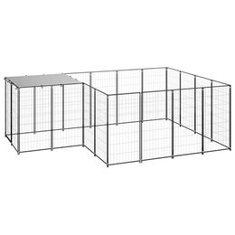vidaXL Hundezwinger Schwarz Stahl – Bild 1 von 8