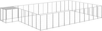 VidaXL Hundezwinger silber 7,7 m, 4,4 m, 1,1 m – Bild 1 von 3