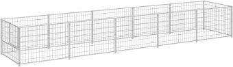 vidaXL Hundezwinger Silbern 5m² Stahl - 5 m – Bild 1 von 3