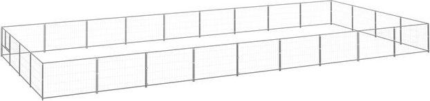 Produktbild von VidaXL Hundezwinger Stahl silber