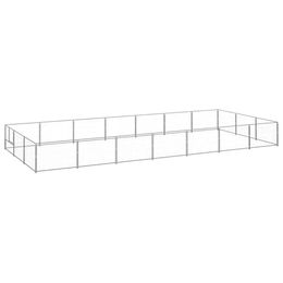vidaXL Hundezwinger Stahl silbern 21m² – Bild 1 von 7