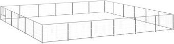 vidaXL Hundezwinger Stahl silbern 36m² – Bild 1 von 7