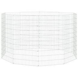 Produktbild von vidaXL Kaninchenkäfig 10 Paneele verzinktes Eisen - 10 x 54 cm