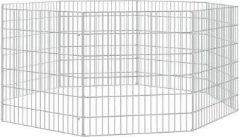Produktbild von vidaXL Kaninchenkäfig 8 Paneele 54x60 cm verzinktes Eisen - 8 x 54 cm