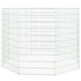 Produktbild von vidaXL Kaninchenkäfig 8 Paneele verzinktes Eisen - 8 x 54 cm