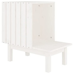 Produktbild von vidaXL Katzenhaus Weiß 60x36x60 cm Massivholz Kiefer