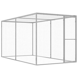 Produktbild von vidaXL Katzenkäfig 3x1,5x1,5 m Verzinkter Stahl