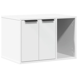Produktbild von vidaXL Katzenklo Schrank Weiß Holzwerkstoff