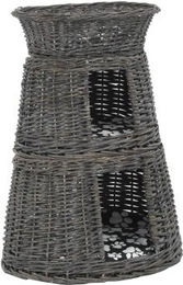 Produktbild von vidaXL Katzenkorb 3-teilig aus Weide mit Kissen