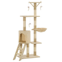 Produktbild von vidaXL Katzenkratzbaum Sisal 138 cm Beige
