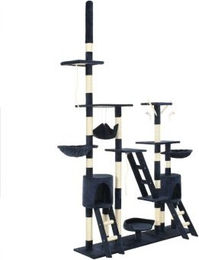 vidaXL Katzenkratzbaum Sisal 230-250cm Blau – Bild 1 von 7