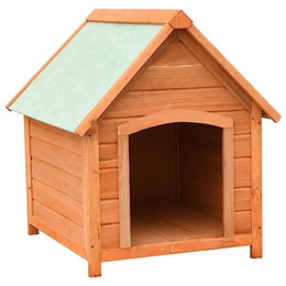 Produktbild von vidaXL Kiefer Tannenholz Massiv Hundehütte