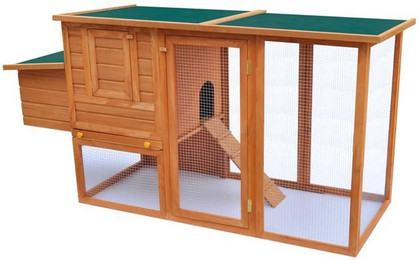 Produktbild von vidaXL Kleintierkäfig Hühnerstall mit Legenest aus Holz