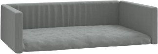 VidaXL Kofferraum Hundebett Leinenoptik grau 60 cm, 19 cm, 90 cm – Bild 1 von 3