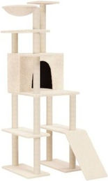 VidaXL Kratzbaum creme 166 cm – Bild 1 von 3