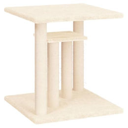 Produktbild von vidaXL Kratzbaum Katzenbaum mit Plattformen und Sisal-Kratzsäule Creme