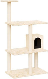 Produktbild von vidaXL Kratzbaum mit Sisal-Kratzsäulen Creme 119 cm