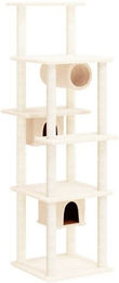 Produktbild von VidaXL Kratzbaum mit Sisal-Kratzsäulen Creme 169 cm