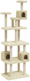 Produktbild von vidaXL Kratzbaum mit Sisal-Kratzsäulen Creme 188 cm